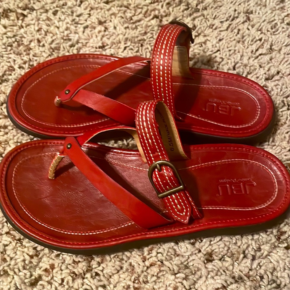 JBU Women's Red Sandals